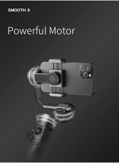 Zhiyun ZHIYUN Smooth 5 [Official] Gimbal Stabilizer for Smartphones iPhone 13 Pro Max 12 11, Android and iPhone Gimbal 3 Axis with Tripod  - Image 5
