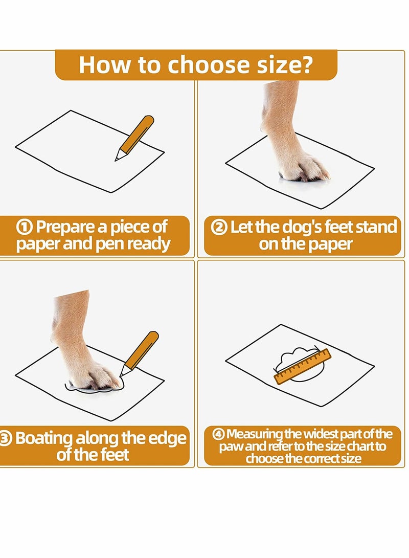 KASTWAVE Small Dog Shoes, Anti Slip Breathable Waterproof Reflective, Dog Booties Boot Paw Protector for Small Dog Hiking Shoes with Reflective Adjustable Strap Zipper Puppy Shoe for Hot Pavement Winter Snow ( - Image 3