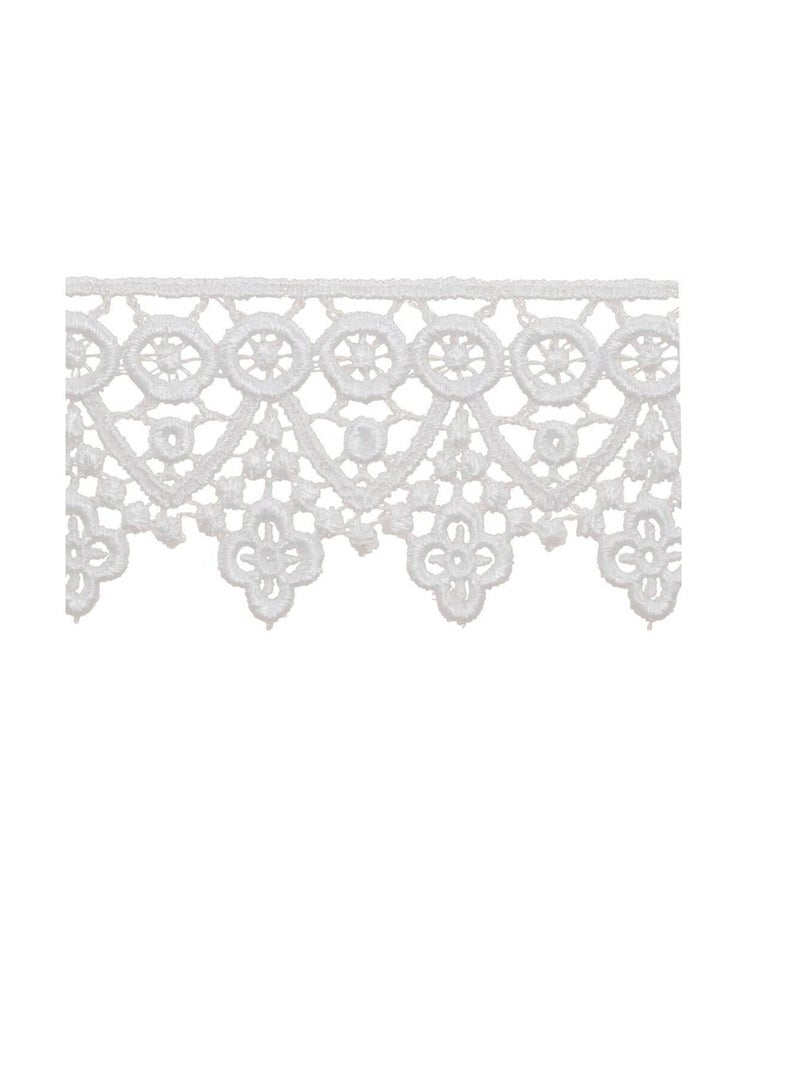 Crown Edge Venice Lace Trim 2in Oyster - Image 2