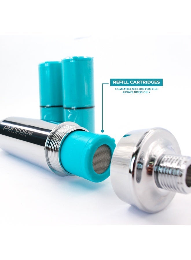 PURE BLUE Recharge Pack for Shower Filter (3 Recharge Cartridges) - Image 3