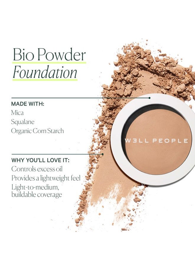 W3LL PEOPLE Bio Powder Foundation, Lightweight & Hydrating Foundation For Perfecting & Smoothing Skin, Semi-Matte Finish, Vegan & Cruelty-free, 5C  - Image 4