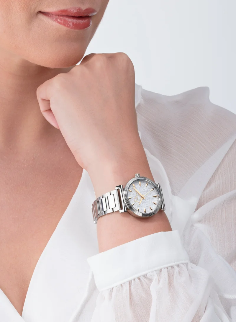 POLICE Women's Police Yeni Analogue Quartz Movement Satin Silver Dial with Silver Bracelet Watch for Women - PEWLG2202501