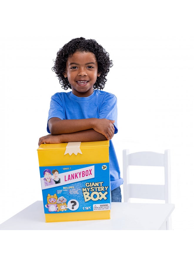 Lankybox - LankyBox Giant Mystery Box: Wearable Boxy case, 2 Figures, one 6 Glow-in-The-Dark Plush, a Squishy , pop-it Fidget Toy, Canny with pop-Out Sticky, and 3 Stickers - Image 1