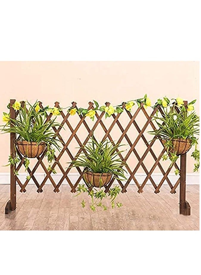 Generic FFD Wooden Expandable Garden Fence Portable Wood Wicker Fence Privacy Screen Freestanding Fence Dog Pet Gate  - Image 3