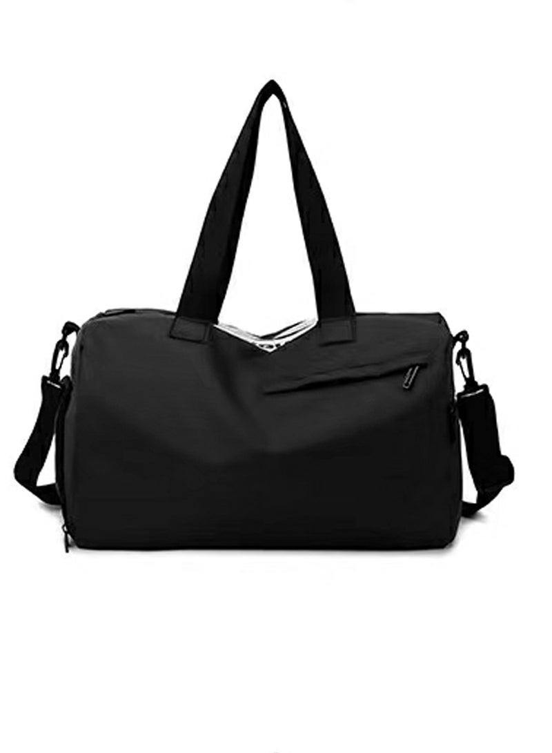 إسكدنيا Basics Large Capacity Nylon Luggage Bag Travel Bag Duffel Bag Black - Image 1