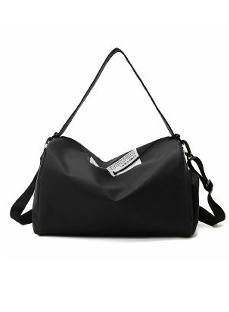 إسكدنيا Basics Large Capacity Nylon Luggage Bag Travel Bag Duffel Bag Black - Image 2