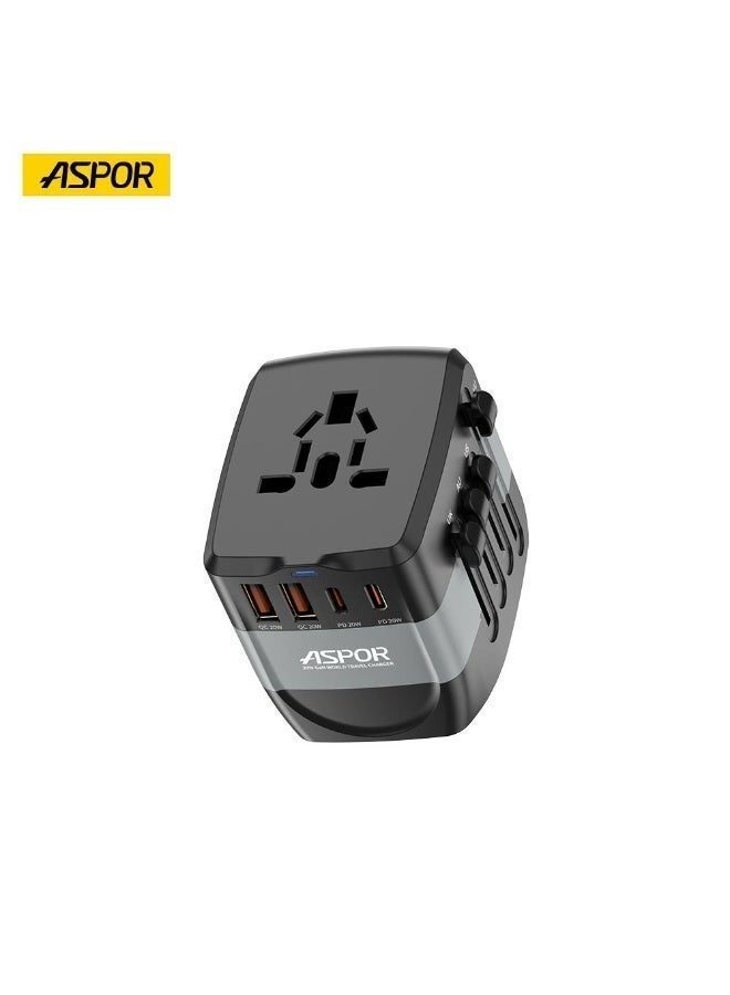 أسبور شاحن السفر العالمي ASPOR A893 بقدرة 35 واط بتقنية GaN - Image 3