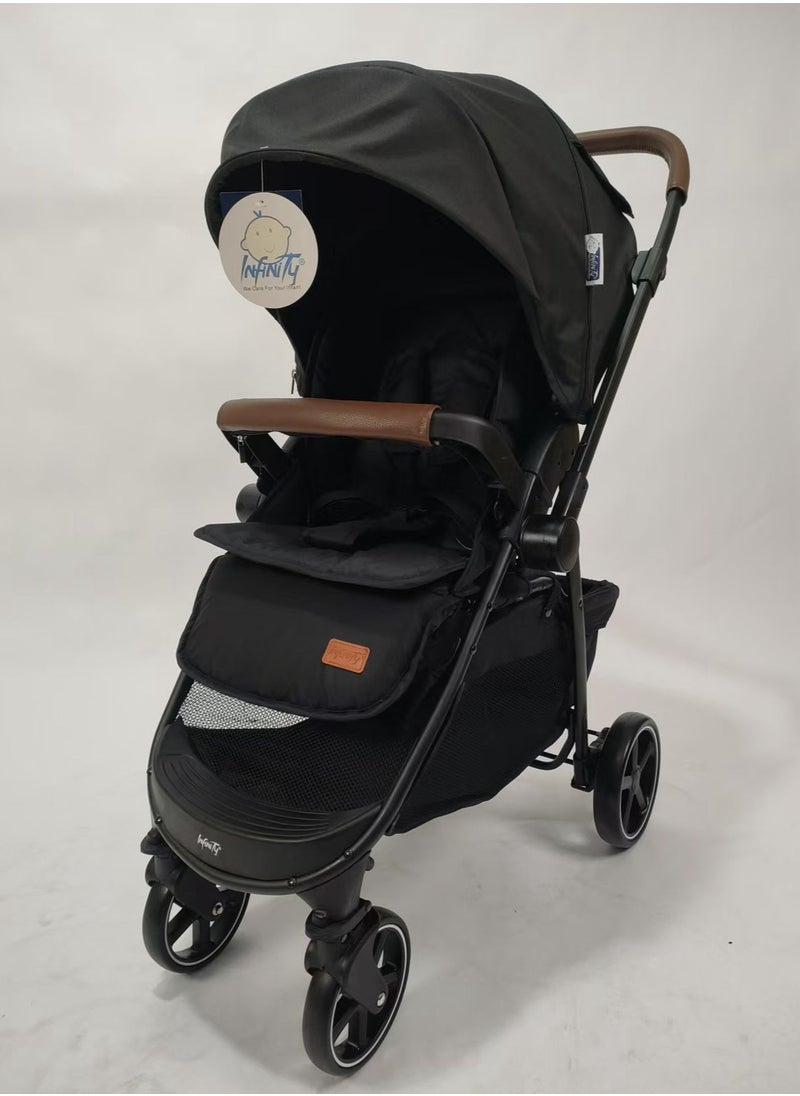 Infinity - Infinity X52 Flip Arm Single Stroller  - Black - Image 1