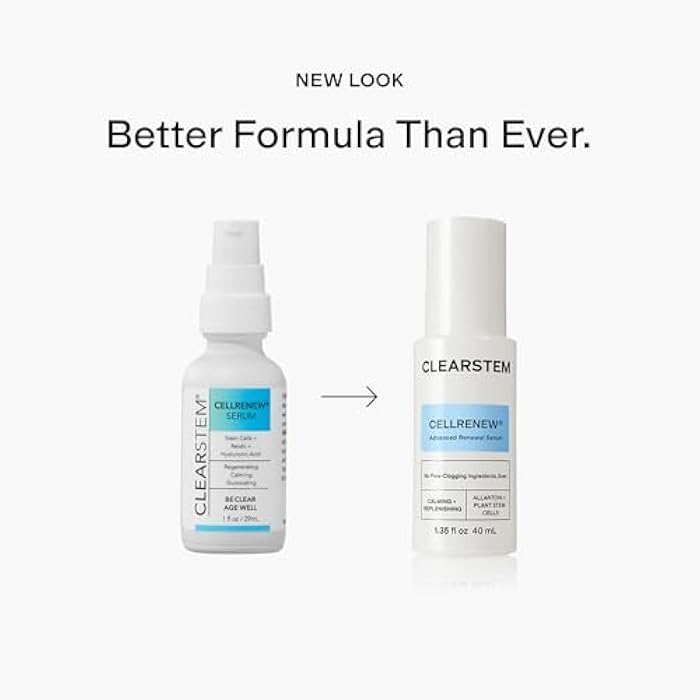 CLEARSTEM - CELLRENEW - Collagen Stem Cell Serum - Acne + Youthful Skin Face Serum - Hyaluronic Acid, Reishi, Aloe Vera - Facial Skin Care Products - Gluten Free, Cruelty Free - 1 fl oz / 29ml - Image 3