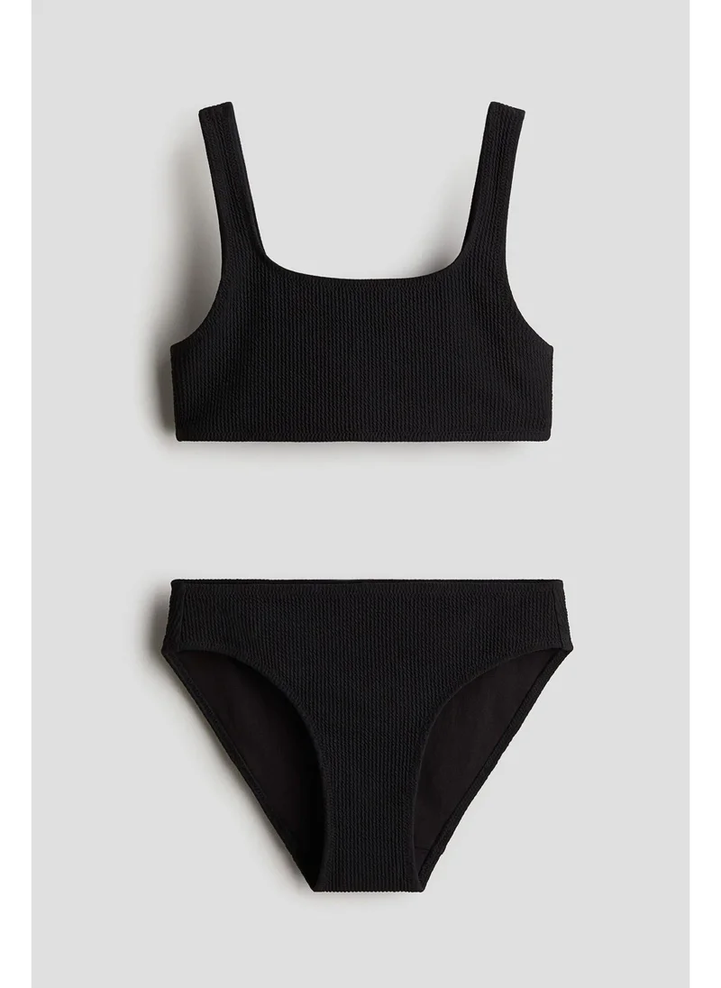اتش اند ام Textured bikini