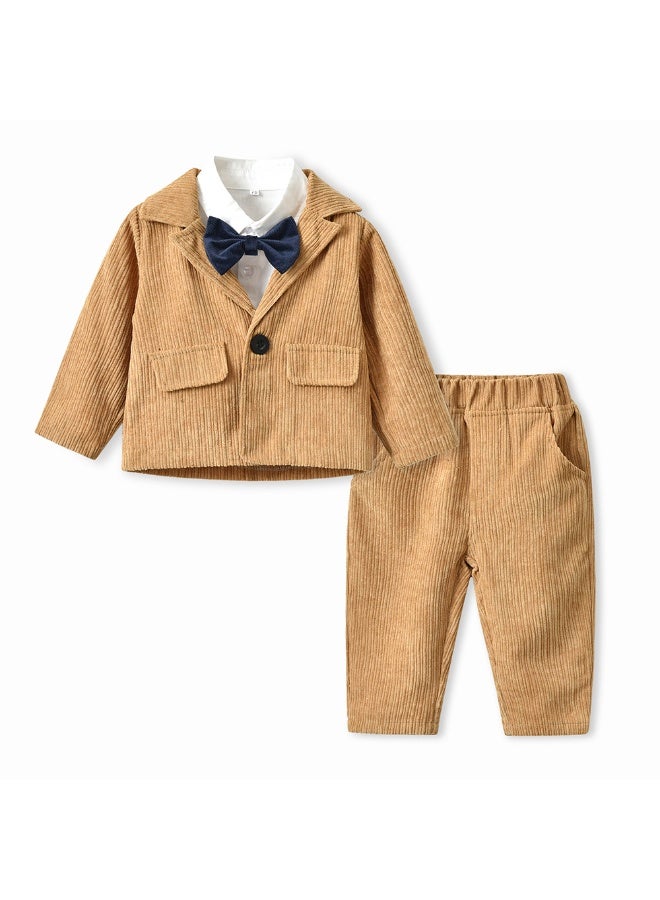 Shougu Boys' Fashionable Small Suit Set - Image 1
