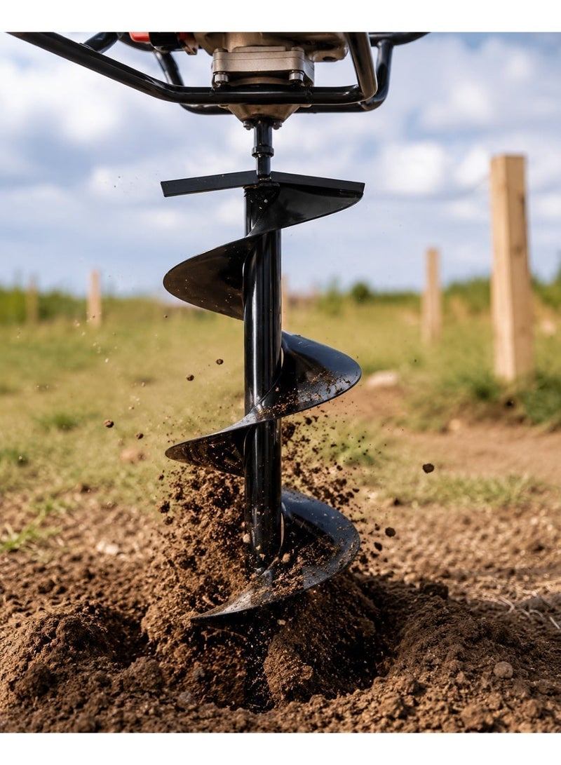 150mm Earth Auger Drill Bit for Post Hole Diggers & Planting - Image 3