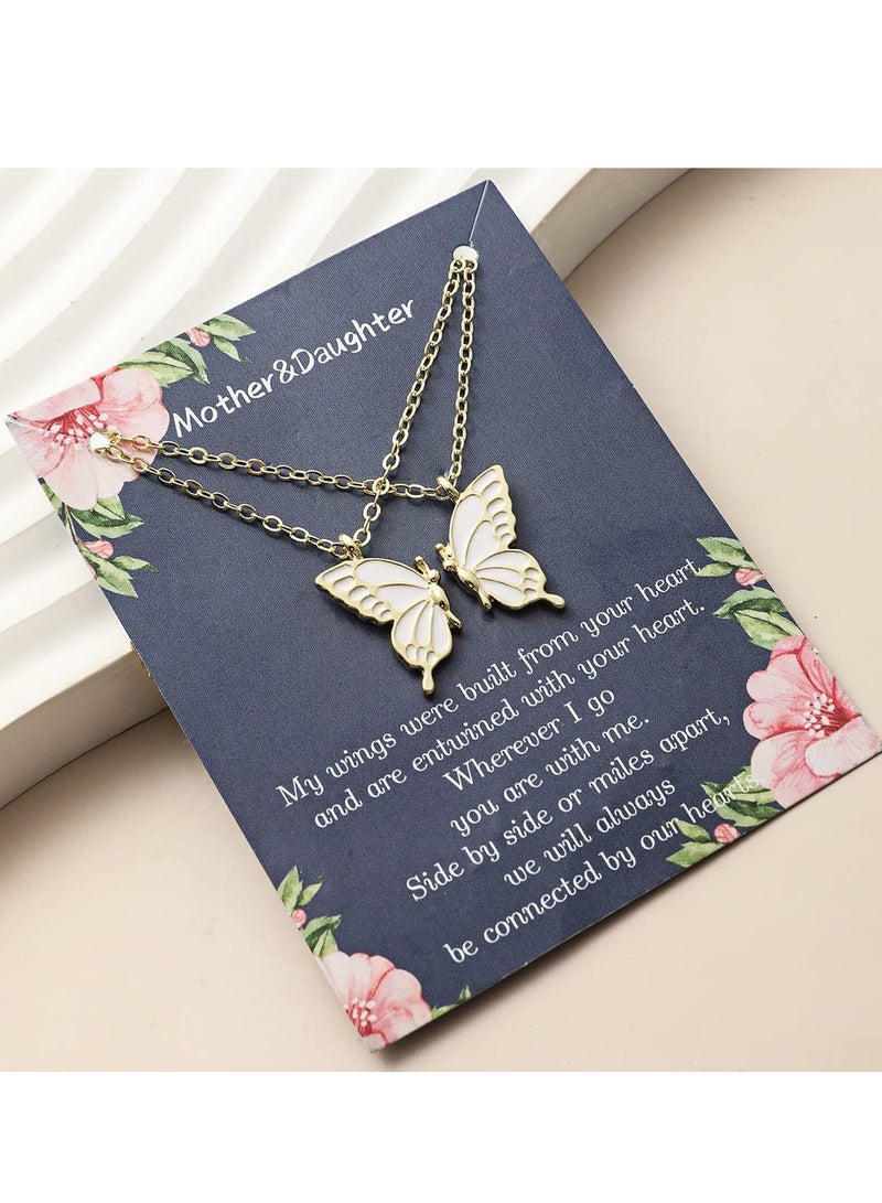 SYOSI Butterfly Friendship Necklace 2PC Butterfly Necklaces for Women Butterfly Pendant Necklace BFF Necklace for 2 Women and Girl Friends Birthday Gifts Gold - Image 5