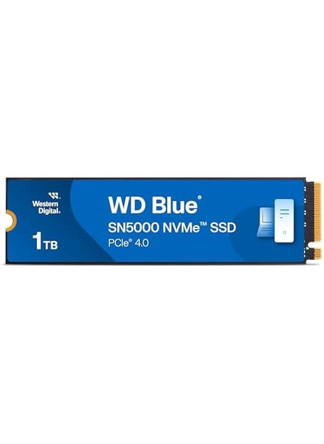 Arabest 1TB Western Digital Blue SN5000 NVMe Internal Solid State Drive SSD - PCIe Generation 4.0, M.2 2280, Speeds up to 5,150 Megabytes per second - WDS100T4B0E  - Image 1