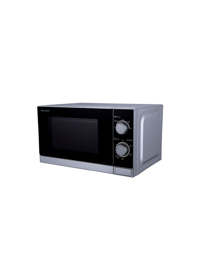 ميكروويف كهربائي بقدرة 800 وات وسعة 20 لتر 20 L 800 W R-20CR-S فضي