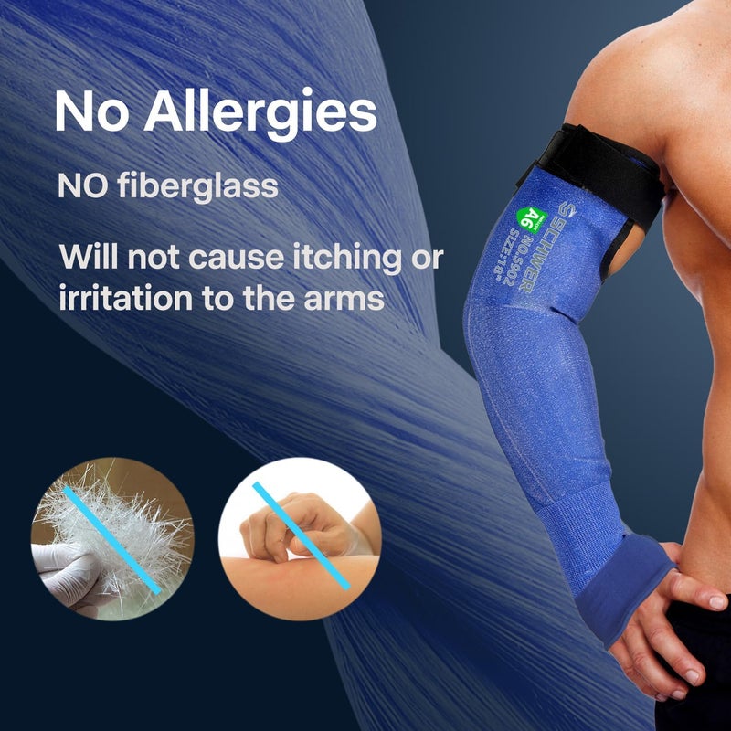 Schwer AIR-SKIN ANSI A6 Cut Resistant Arm Sleeves for Men & Women S902, Arm Protectors for High Risk Work, Arm Protectors for Thin Skin, Gardening Sleeves for Farming, Lightweight, Breathable - Image 3