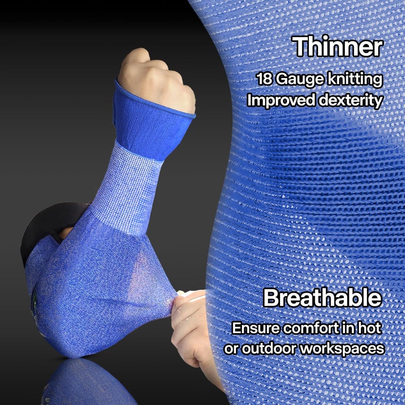 Schwer AIR-SKIN ANSI A6 Cut Resistant Arm Sleeves for Men & Women S902, Arm Protectors for High Risk Work, Arm Protectors for Thin Skin, Gardening Sleeves for Farming, Lightweight, Breathable - Image 5