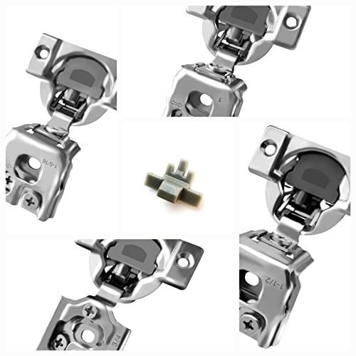Berta 10-Pack, 86 Degree Angle Restriction Hinge Clips for Soft Close Face Frame Cabinet Hinges, 10 Pieces – Kitchen Cabinet Door Restraints - Image 2