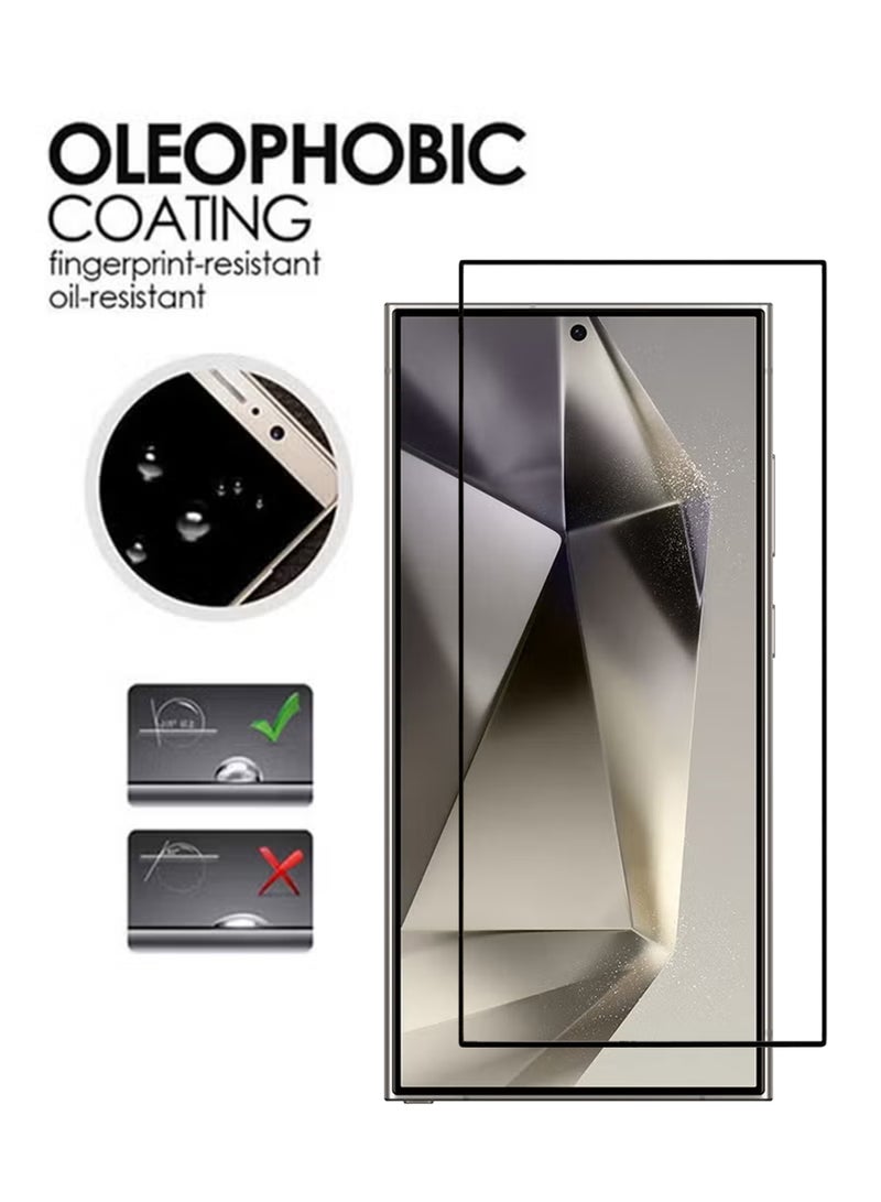 Samsung Galaxy S24 Ultra Screen Protector Premium Full Screen Tempered Glass For Samsung Galaxy S24 Ultra, High Transparency, Delicate Touch, Anti-Explosion, Smooth Arc Edges, Easy Installation - Image 4