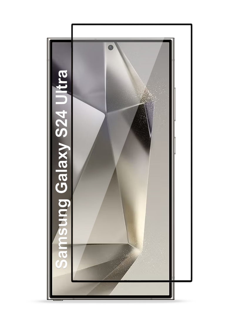 Samsung Galaxy S24 Ultra Screen Protector Premium Full Screen Tempered Glass For Samsung Galaxy S24 Ultra, High Transparency, Delicate Touch, Anti-Explosion, Smooth Arc Edges, Easy Installation - Image 1