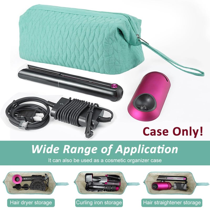 May Create ® Airwrap Travel Case for Dyson/Shark Flexstyle, Travel Pouch Compatible with Dyson Airwrap/Shark Flexstyle for Shark Hair Dryer Curling Iron, Green - Image 3