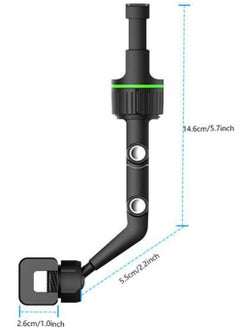 ELTRAZONE Multifunctional Rearview Mirror Phone Holder with 360° Rotation and 3-in-1 Charging Cable  - Image 3