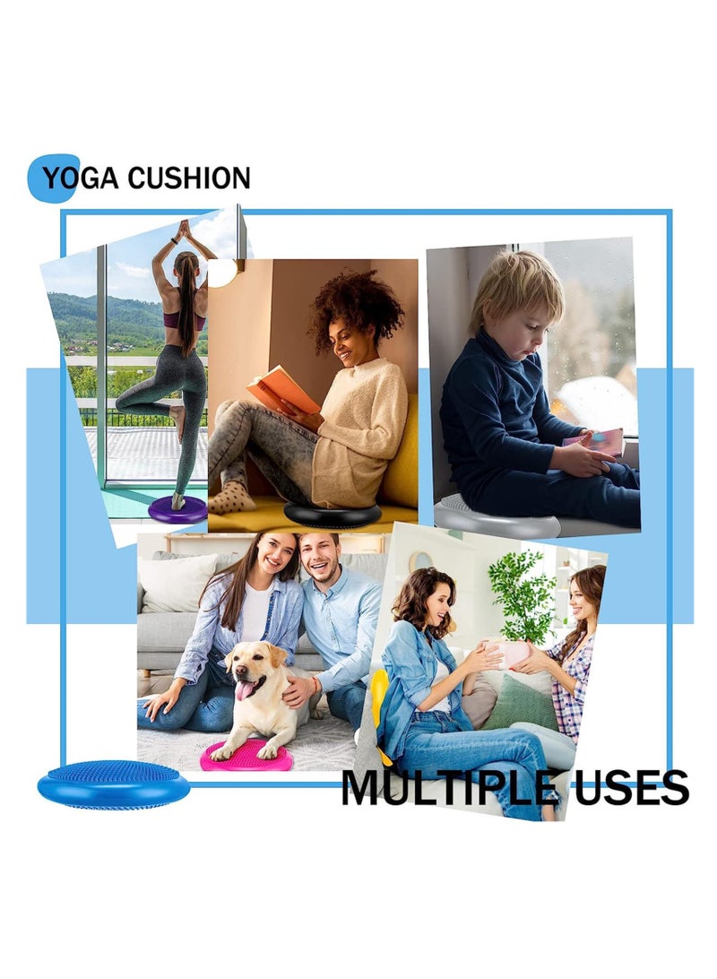 MIXDE balance disc,Core Balance Disc Trainer，Inflated Air Stability Wobble Cushion - Wiggle Seat to Improve Sitting Posture & Attention, Stability Balance Disc for All Age - Image 3