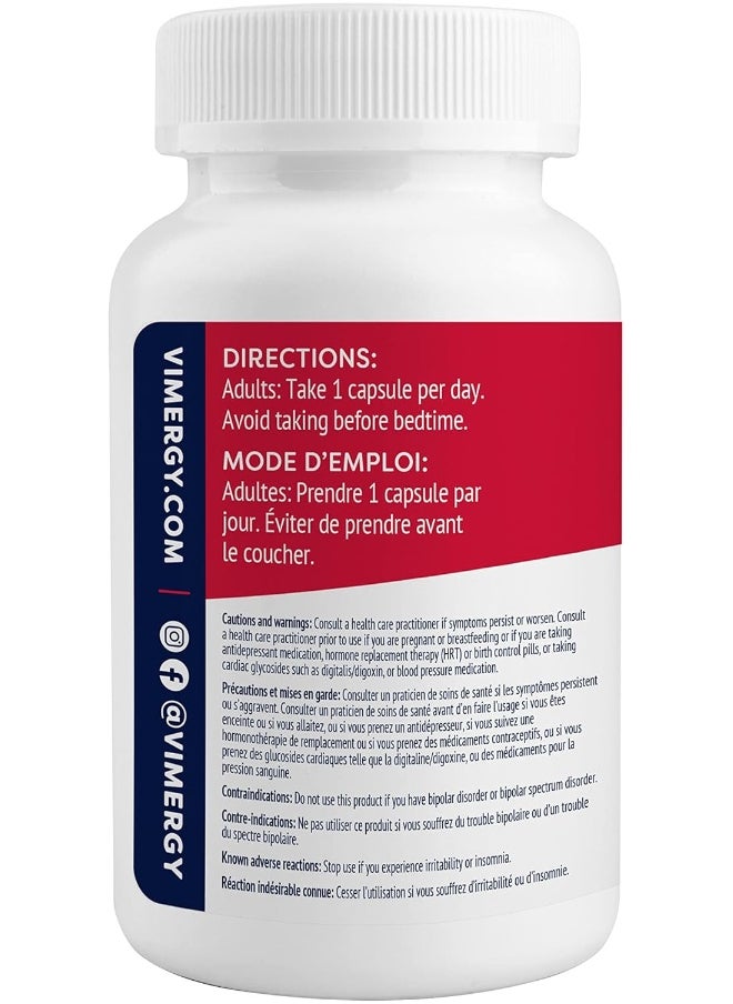 Vimergy - Vimergy Adapto B Complex, 120 Servings - High Potency with 8 B Vitamins, Rhodiola & Hawthorn Berry - Supports Mental Energy, Cognition, Mood - Non-GMO, Kosher, Vegan, Paleo, No Gluten, No Soy - Image 1