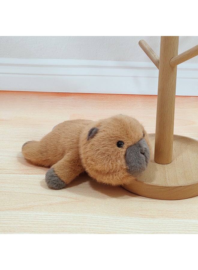 Origin Velvet Chuang Lie Flat Doll Palm Treasure Lie Animal Doll Table With Plush Toy Ornaments Children's Toys-Color:22cm Lying Flat Capybara-Height:See Description In The Color - Image 1