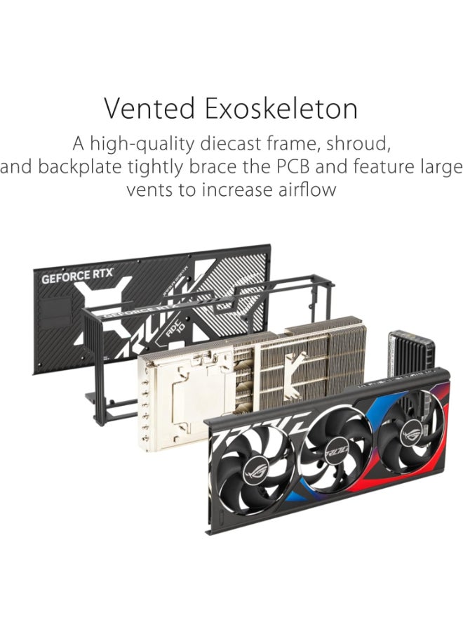 ASUS ROG Strix GeForce RTX® 4080 OC Edition Gaming Graphics Card (PCIe 4.0, 16GB GDDR6X, HDMI 2.1a, DisplayPort 1.4a) - Image 3