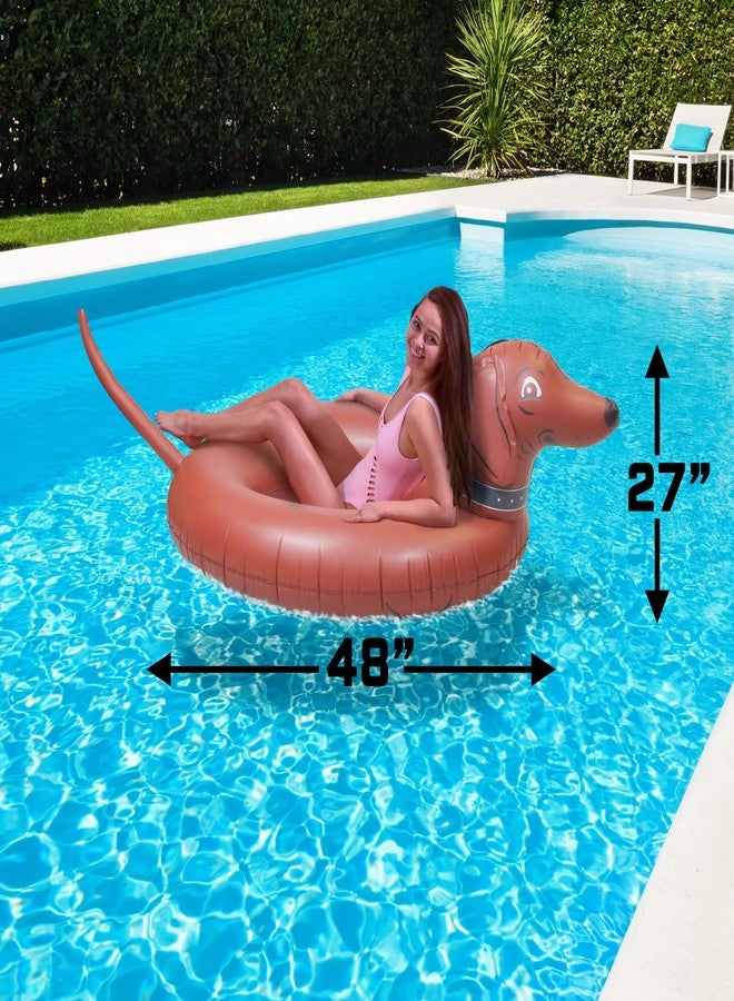 GoFloats Wiener Dog Party Tube Inflatable Raft, Float in Style (for Adults and Kids) - Image 3