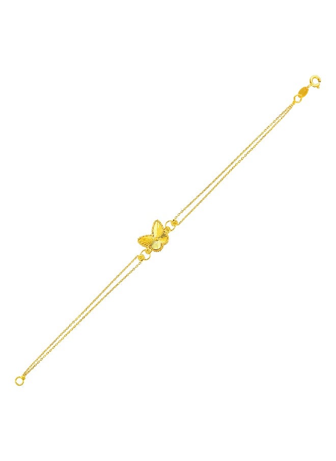 BAFLEH JEWELLERY Grace in Flight – Butterfly-Shaped 22KT Gold Bracelet by Bafleh Jewellery  - Image 2