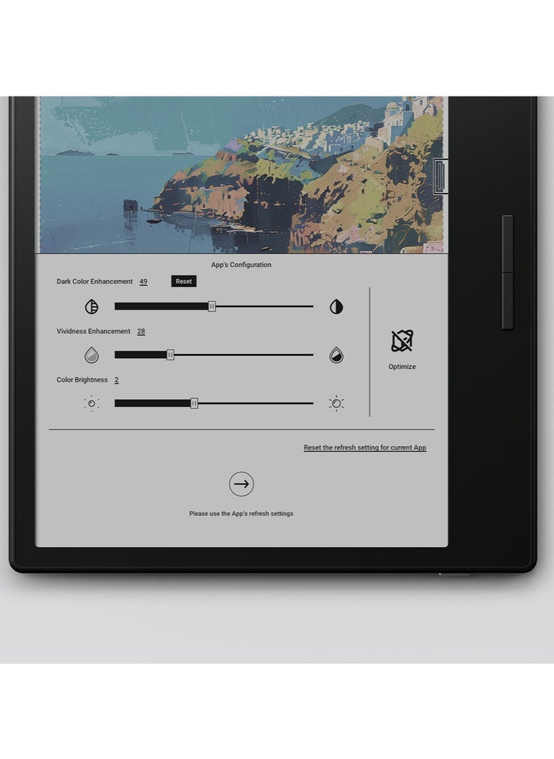 BOOX - BOOX Tablet Go Color 7 ePaper E Ink Tablet 4G+64G Front Light Colored eReader (Black) - Image 1