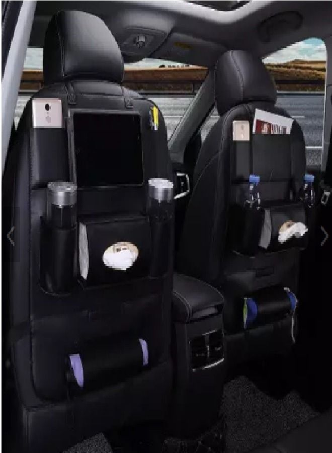 لوح تنظيم قابل للطي يُعلق في كرسي السيارة - Image 2