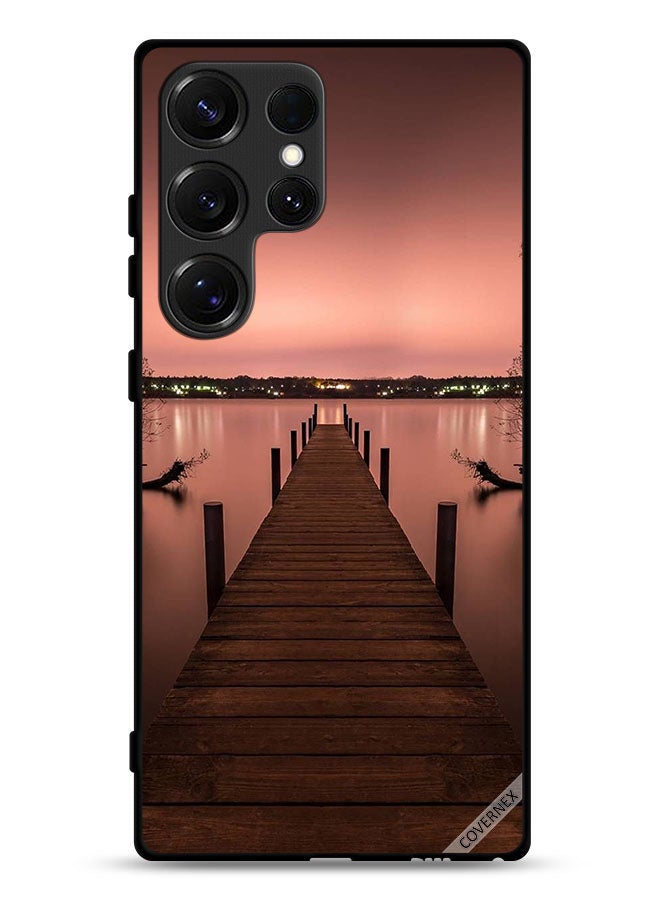 Covernex Samsung Galaxy S25 Ultra Protective Case Cover Pathway To Sea Evening - Image 1