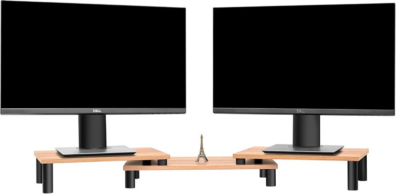 upergo Single & bulk storage compatible ID-42 Solid Wood Monitor Riser, Laptop Stand Desk Practical versatile construction - Image 1