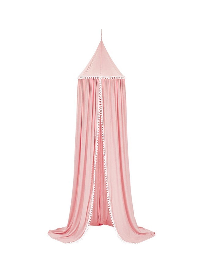 NIBEMINENT Mosquito Net Bed Canopy Pink - Image 1