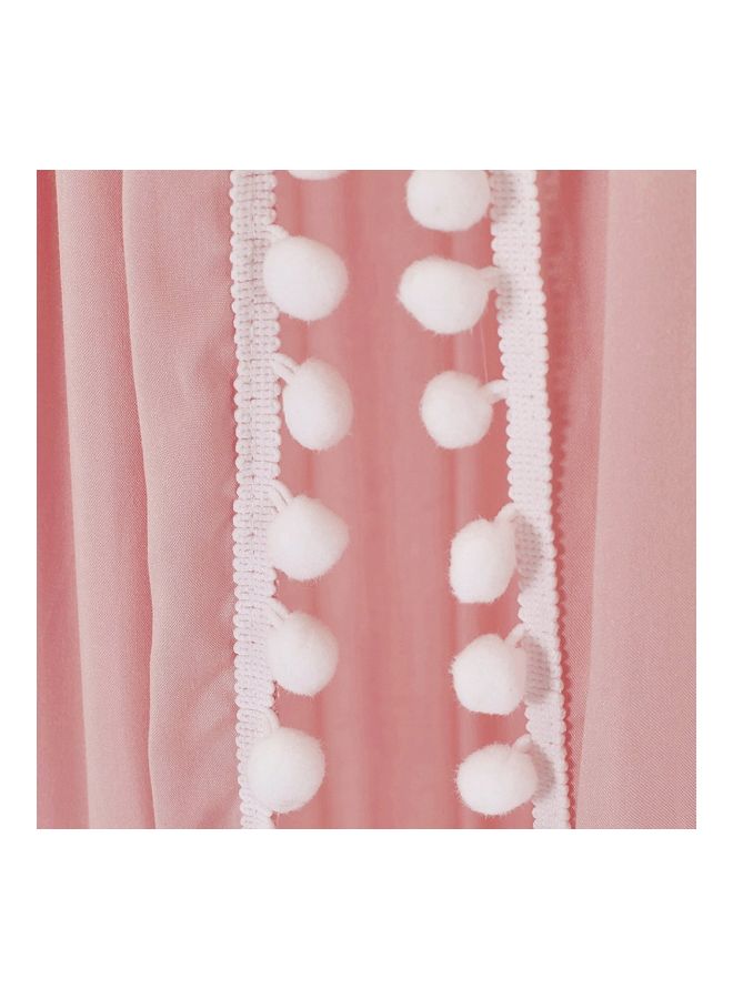 NIBEMINENT Mosquito Net Bed Canopy Pink - Image 4