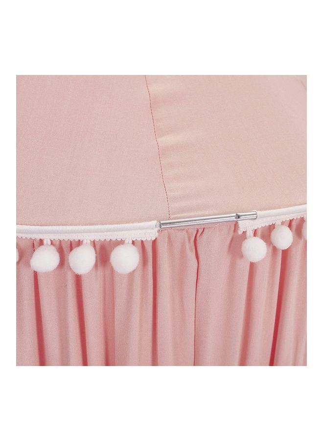NIBEMINENT Mosquito Net Bed Canopy Pink - Image 3