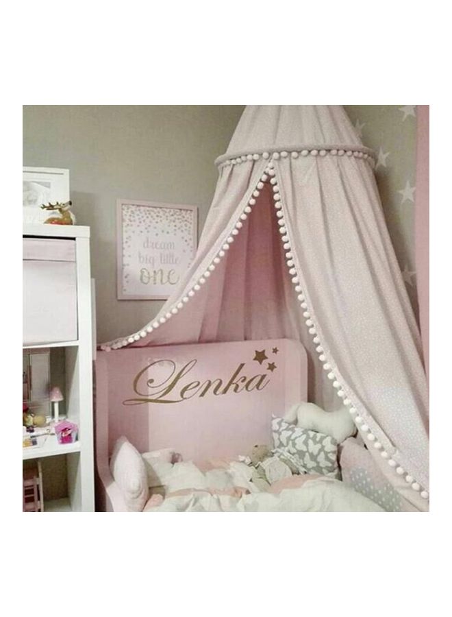 NIBEMINENT Mosquito Net Bed Canopy Pink - Image 2