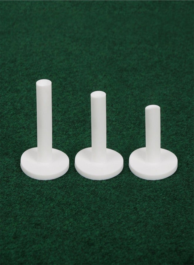 Orlimar Rubber Driving Range Golf Tees for Range Mats or Simulator (3 Pack Assorted Sizes, White), 2-inch, 2.5-inch and 2.75-inch Height Tees for Indoor or Outdoor Use - Image 3