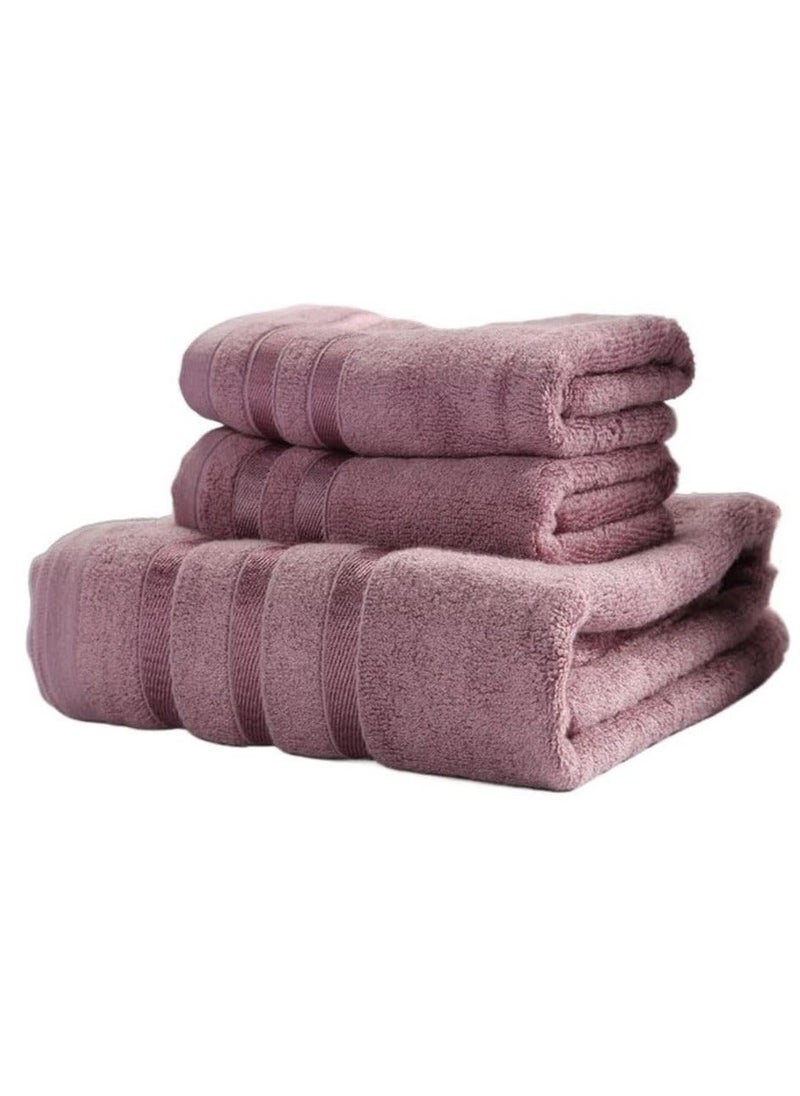 3 Pieces Bath Towel Set, bamboo fiber towel set includes 1 bath towels of 70*140cm, 2 hand towels of 34*75cm,Ultra Soft Towel Set for Bathroom - Image 1
