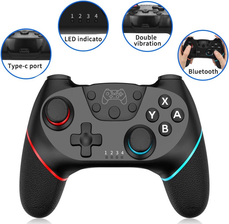 [2020 Upgraded Version] Wireless Switch Pro Controller Nintendo Switch Controller Switch Remote Gamepad Joystick - Image 3
