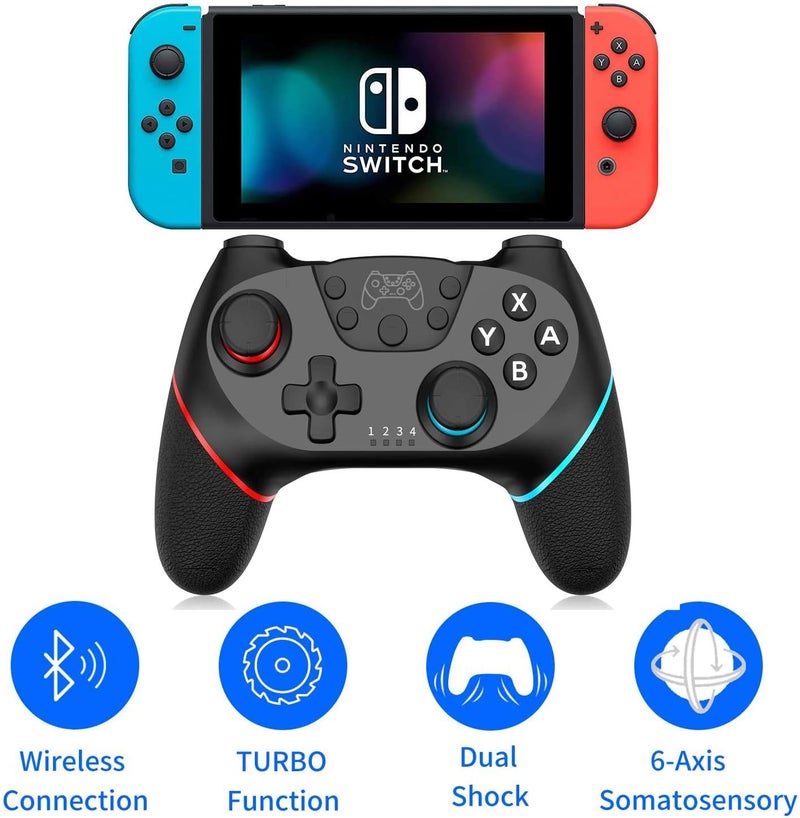 [2020 Upgraded Version] Wireless Switch Pro Controller Nintendo Switch Controller Switch Remote Gamepad Joystick - Image 2