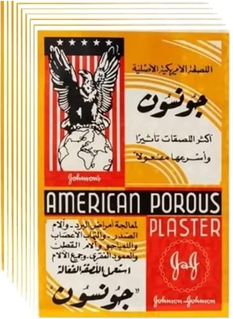 Johnson's American Porous Plaster, Pain Relieving Patch, Pack of 10 