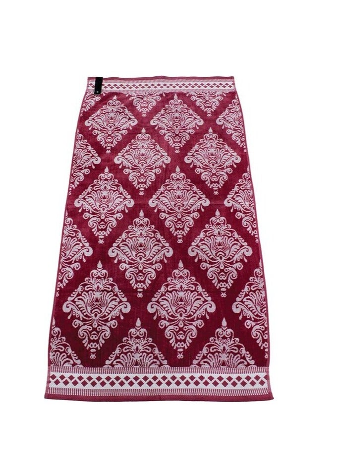 DUKE BURSA Yarn dyed bath towel - 70 Cm x 140 Cm, Soft Towel 520 GSM, 100% Cotton (CRANBERRY). - Image 4