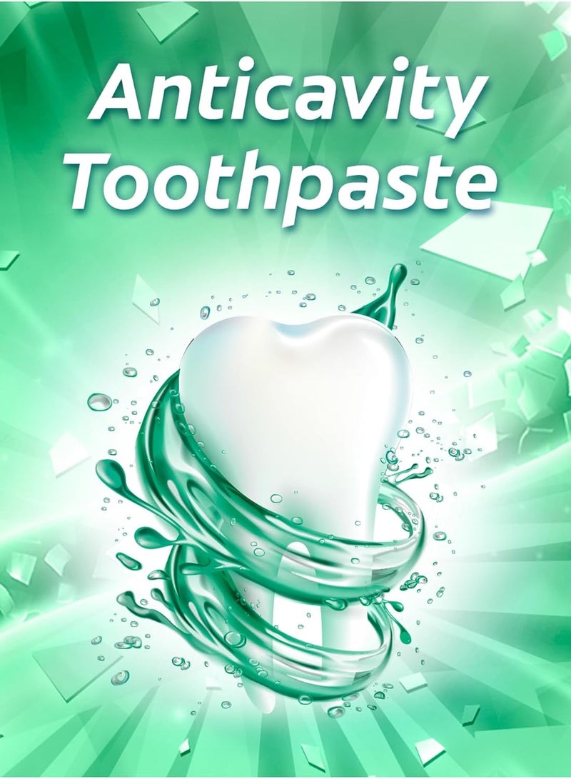 كولجيت معجون اسنان ماكس فريش كلين بالنعناع جل اخضر مع كريستالات تبريد من كولجيت 4 ×100 مل عبوة قطع - Image 3