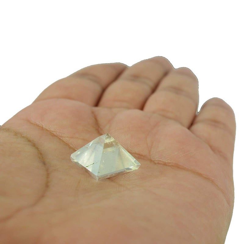 Crystu Natural Clear Quartz Pyramid for Reiki Healing and Crystal Healing Stone Pyramid Size 10-15 mm (Color : Clear) Pack of 1 pc - Image 5