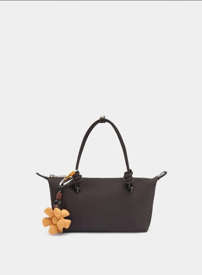 بارفوا حقيبة يد ذات ملمس ناعم مع قلادة S