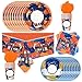 Ou Rui 81Pcs Cartoon Party Tableware Set Anime Theme Party Decoration Cartoon Birthday Decoration Supplies - Image 3